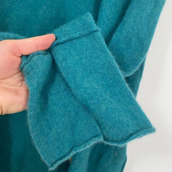 Free People 100% Cashmere Sweater Blue/Green Women’s Size XS - Picture 6 of 8